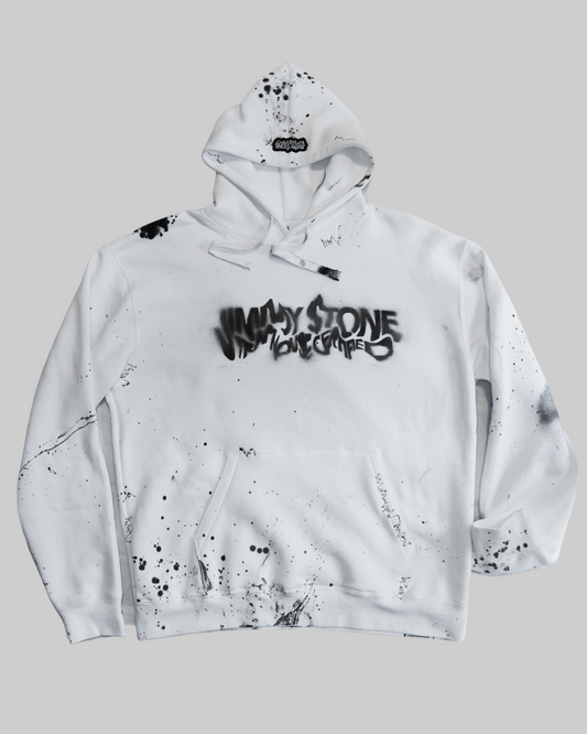 White Bandit Hoodie // Jimmy $tone - Collection 2024